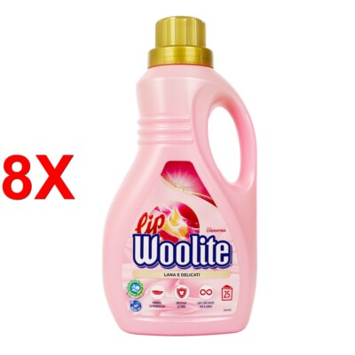 8 X Lip Woolite Hand- Und Maschinenwaschmittel FÜr Wolle Und FeinwÄsche - Ros