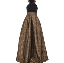 Sales! Black and Gold Eliza J Prom/ Evening Dress US12/ UK16