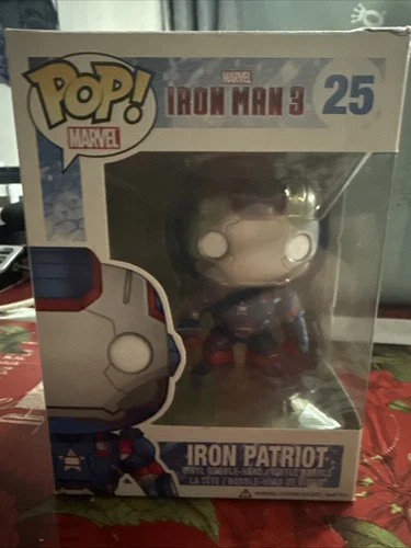 Funko Pop Iron Patriot #25 Marvel Iron Man 3 MCU Rare Vaulted Vinyl Figure