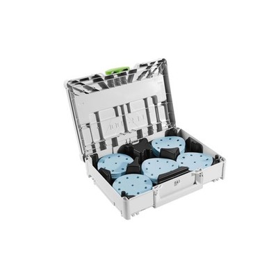 Festool Schleifmittel-Systainer³ SYS-STF D125 GR-Set Granat