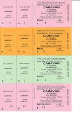 CARAVAN  - 4  unused tickets for Free Trade Hall Manchester 30 April 1976