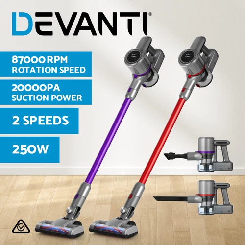 Devanti Handheld Vacuum Cleaner Stick Cordless Bagless Handstick Recharge Vac - Picture 1 of 15