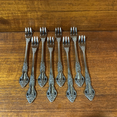 #ad Set of 8 Oneida Northland Baton Rouge Stainless Cocktail Seafood Forks 6quot; $21.95