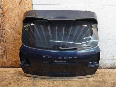 11-14 Porsche Cayenne 92A Trunk Tailgate Liftgate Spoiler Blue N4 95851201105