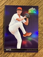 2026 Leaf Metal Baseball Stainless Base Liam Doyle Purple Prismatic #SB-48 /7