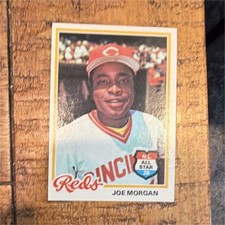 Topps 1978 Joe Morgan #300 N.L. All Star Cincinnati Reds Baseball MLB