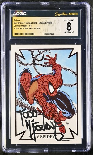 1989 Marvel Todd McFarlane Collection #8 Spider-Man CGC 8 Signature Series