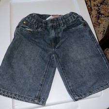 Boys Levi Strauss Jean Shorts with Pockets and Adjustable Waist Size 6 Regular