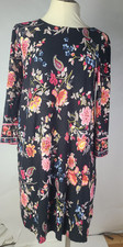 Loft Dress Floral Paisley Shift Pull on Size Medium