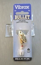 Blue Fox Vibrax Bullet Fly #2 Vintage Spinner VMC hooks 1/4 oz Finland
