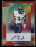 2024 Leaf Vivid #BA-JH3 Jeremiah Hunter Autographs Prismatic Red #/8