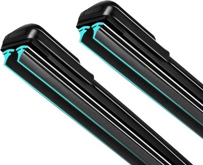 Dual Rubber Blade Windshield Wipers 20''and20''J Hook Automotive Replacement