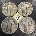 Standing Liberty Quarter Lot (4) – 1925-1930 – 90% Silver – No Reserve [34]