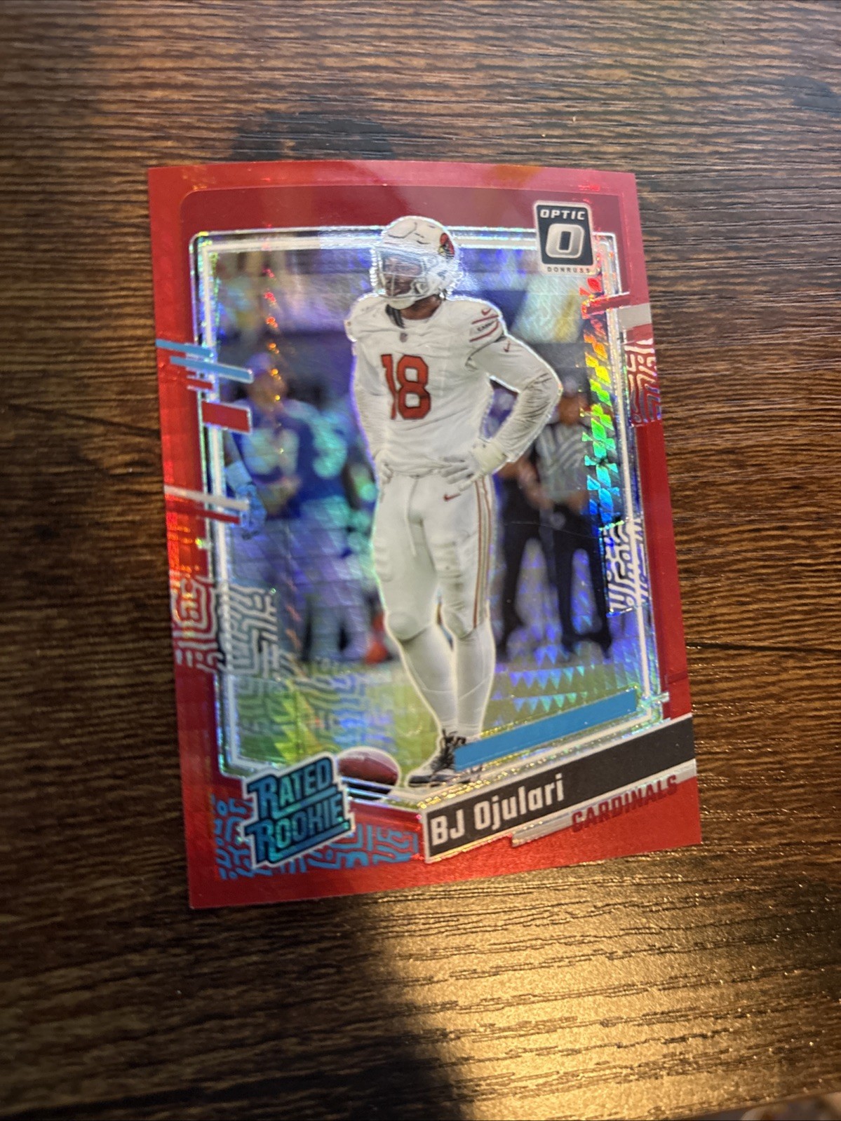 BJ Ojulari Panini Donruss Optic #201 Red Hyper