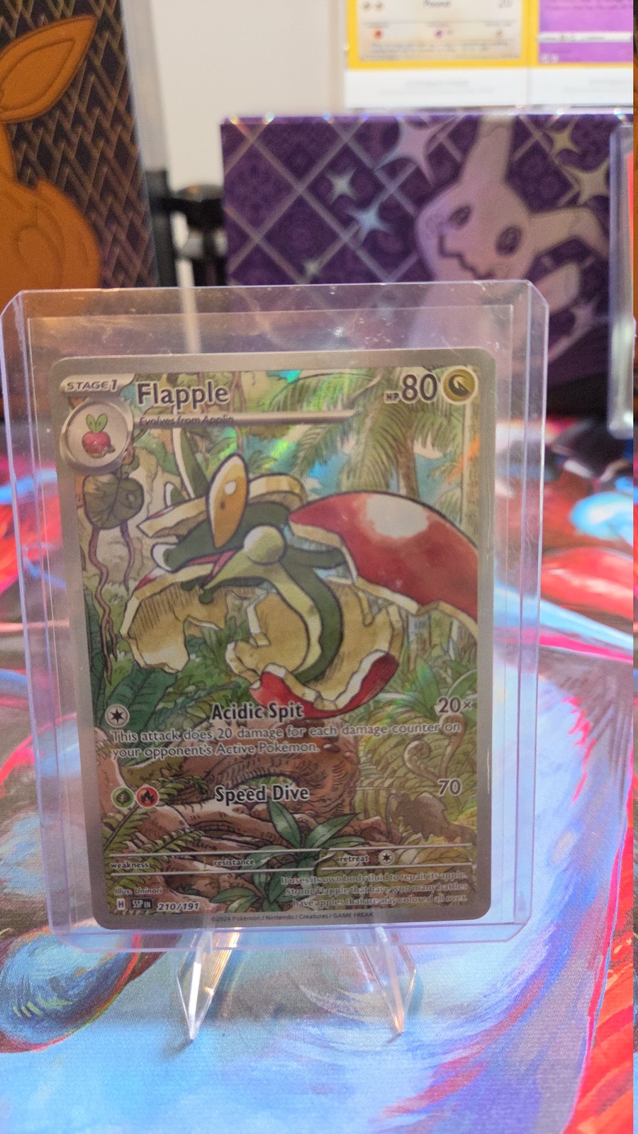 Pokemon Flapple 210/191 Surging Sparks Illustration Rare NM Near Mint TCG