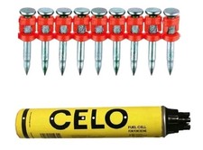 Chiodo in acciaio CELO XHA per chiodatrice a gas FOX lunghezza 22 mm 1000 pezzi + cartuccia gas