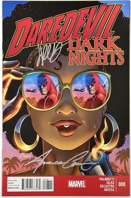 Daredevil: Dark Nights #8 - Signed 2x by Amanda Conner + Jimmy Palmiotti w/COA