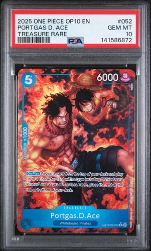 Portgas D. Ace 052 PSA 10 One Piece Treasure Rare OP10 Royal Blood
