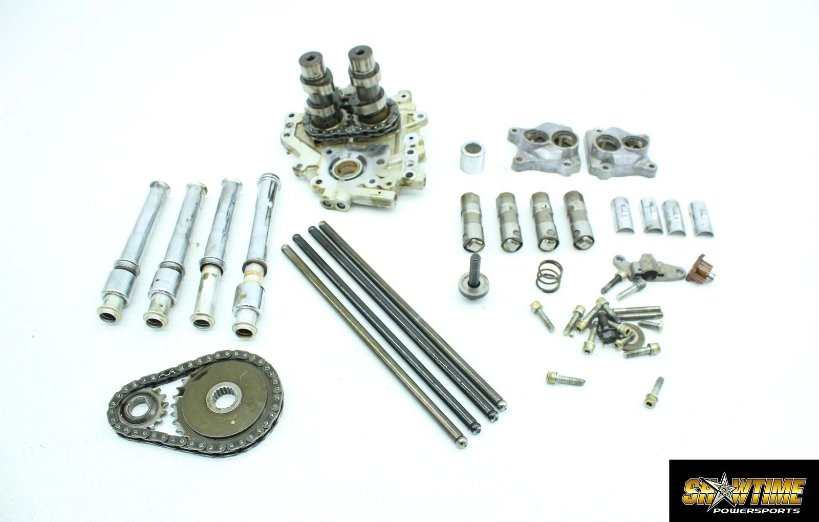 06-11 HARLEY-DAVIDSON DYNA FAT BOB FXDF 96CI ENGINE CAMSHAFT PLATE PUSHRODS