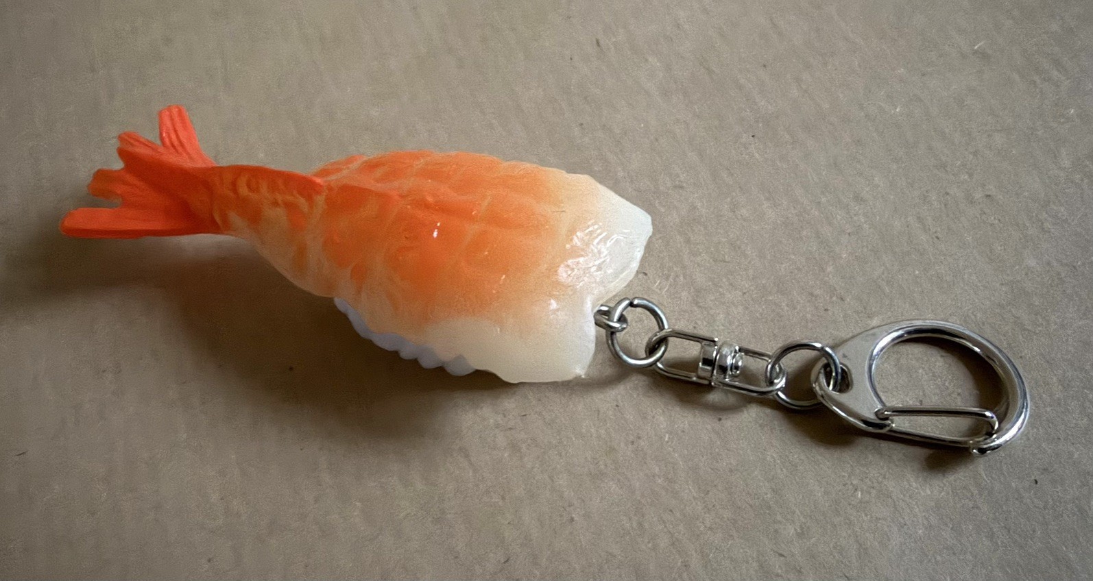 Japanischer Sushi Model Schlüsselring Ebi Garnele Krabbe Schlüsselanhänger NEU