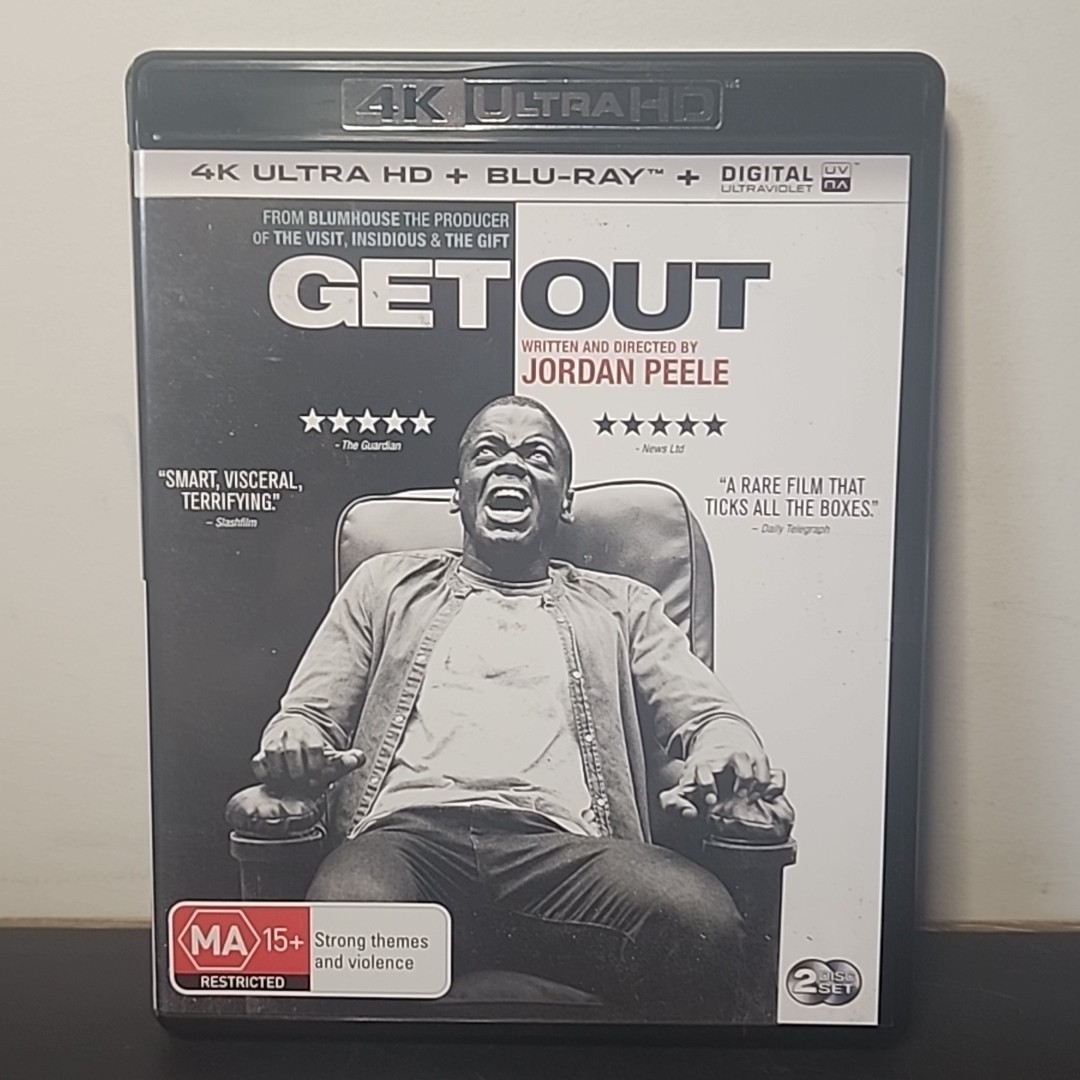 Get Out 4K UHD + Blu-ray Set Jordan Peele Movie