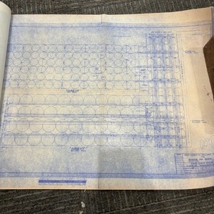 Vtg 1953 AT&SF Santa Fe Building Blueprints Railroad Memorabilia Kansas ~25 pgs