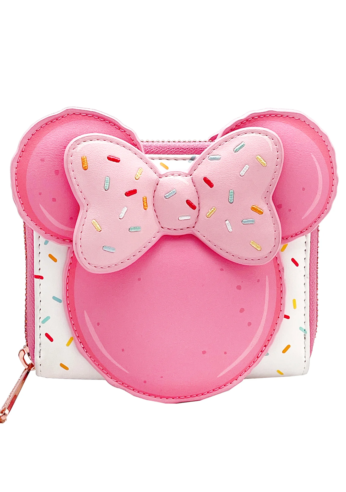 Loungefly Exclusive Disney Minnie Macaron Pink Zip Wallet Pink NWT