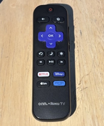 ONN Roku TV Remote Control Netflix Apple TV+ Disney+ Prime Vídeo ...