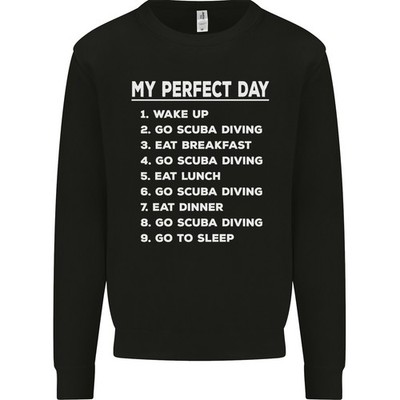 My Perfekt Tag Scuba Tauchen Diver Tauch Kinder Sweatshirt Pullover