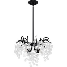 Earth Black Four Light Pendant from the Maple Collection