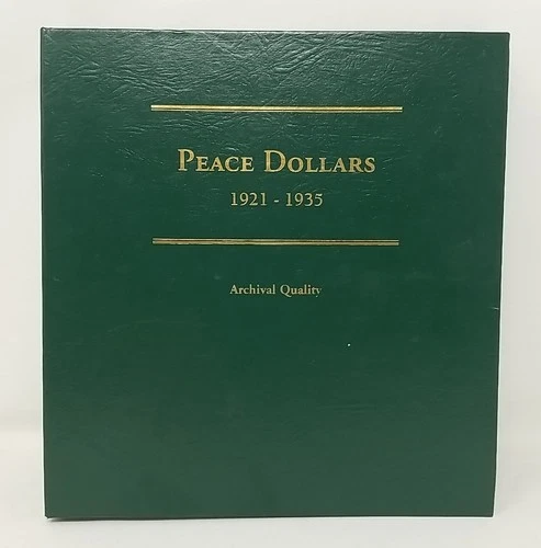 1921-1935 Peace Silver Dollars Littleton Album (19 Coin Collection) #A20961