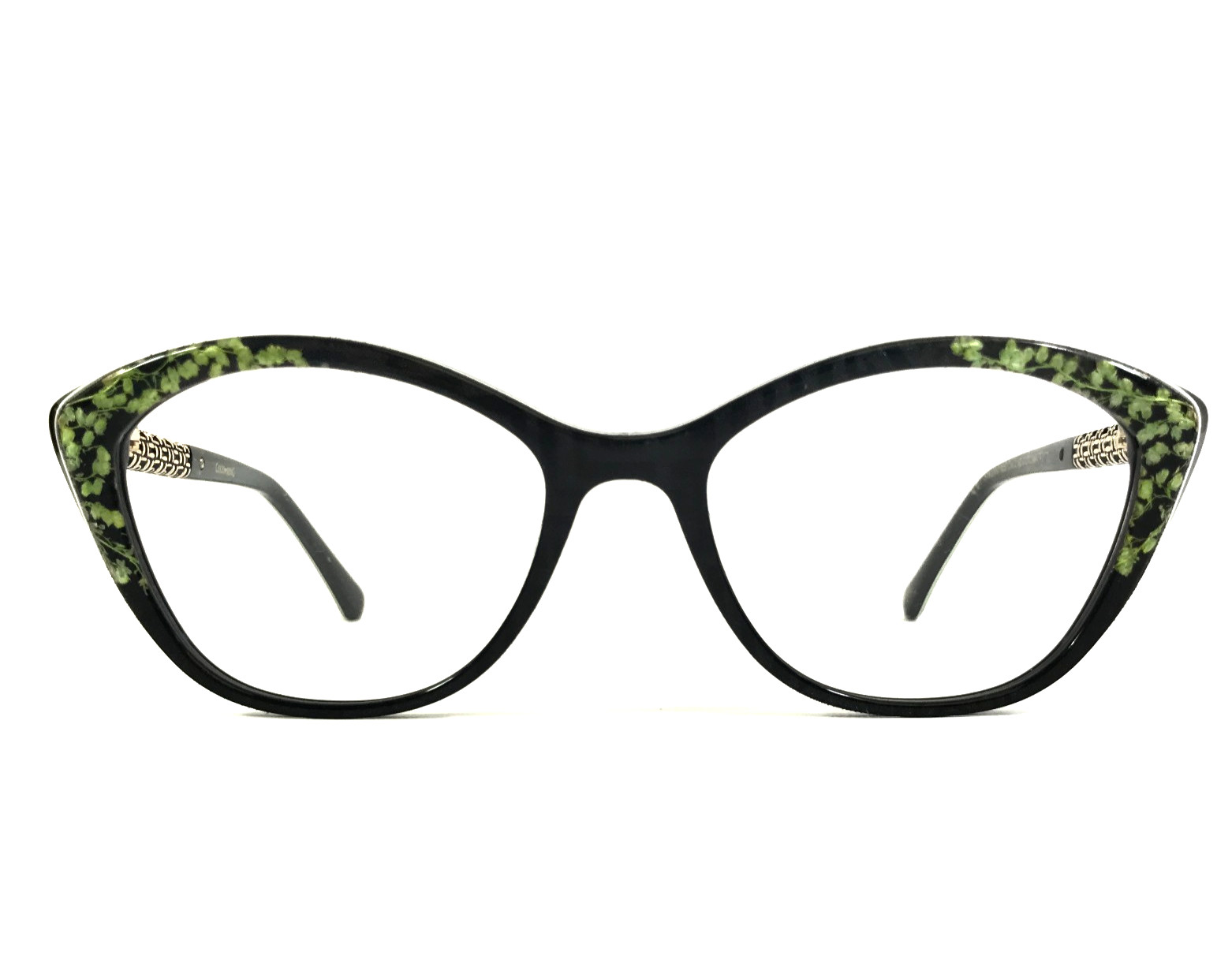 Coco Song Eyeglasses Frame SWING ME Col.1 Black Green Cat Eye Full Rim 52-17-140
