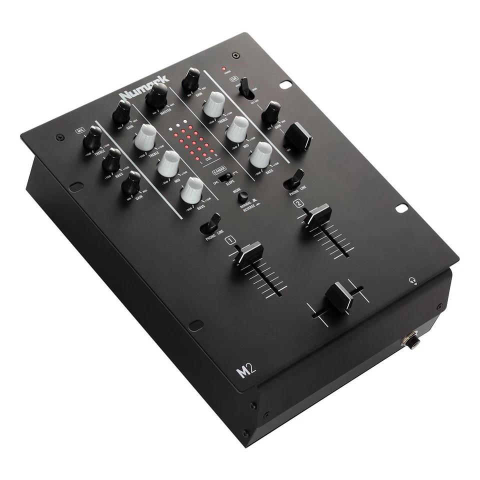 Numark M2 Black 2-Channel 10" Professional DJ Mixer - Black - Image 2 of 3
