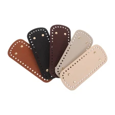 5 Pcs Pu Crochet Purse Bottom Support Oval Bag Base Shaper Pad For Bags