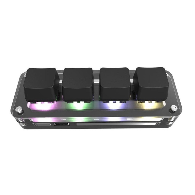 RGB Gaming Keypad Mechanical Macropad Programming Macro Custom Knob Keyboard