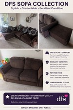 DFS Sofa Suite – 3 Seater, 2 Seater & Chaise Lounge – Excellent Condition