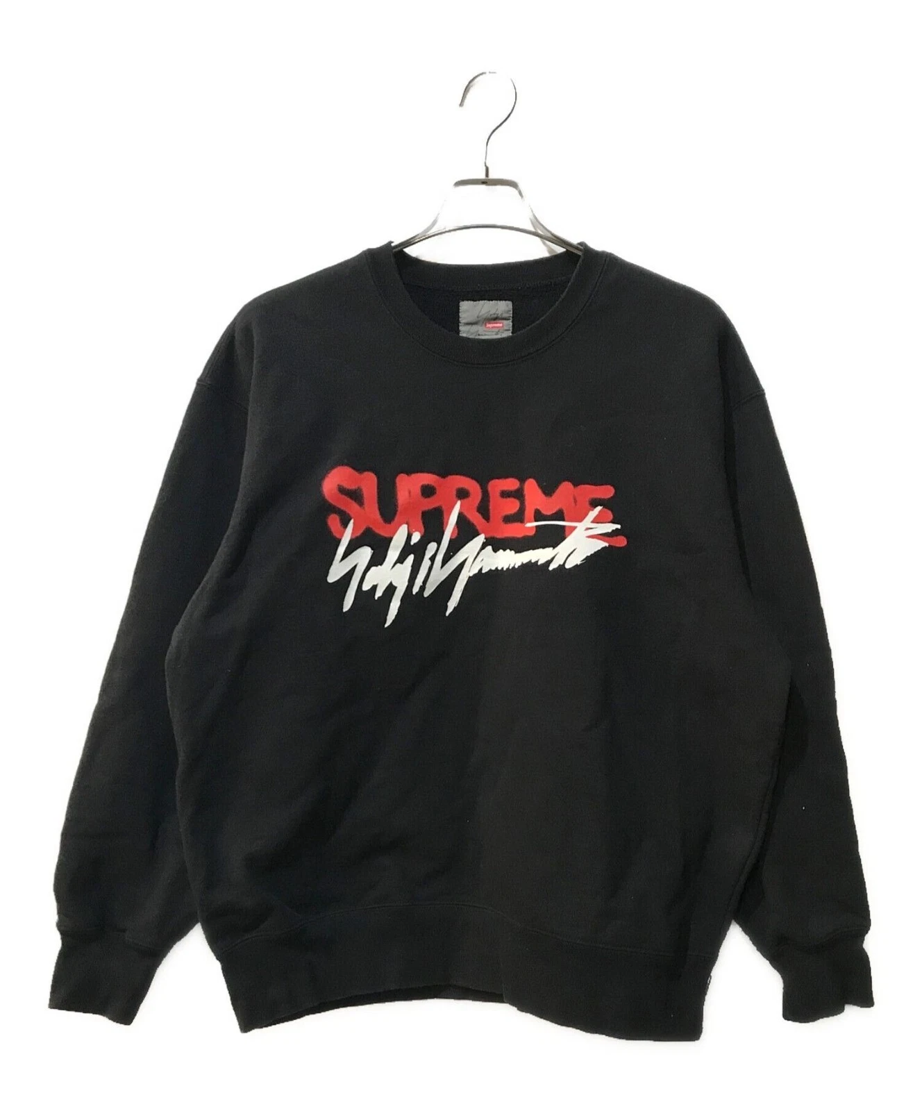 SWEATSHIRT COL ROND SUPREME × YOHJI YAMAMOTO noir taille L