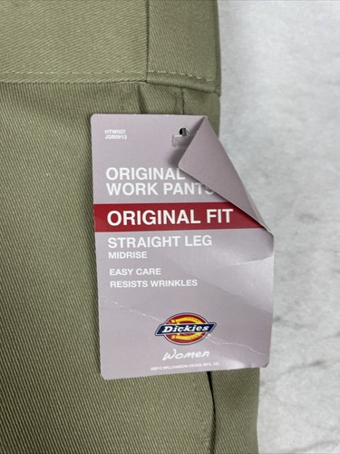 New Dickies 774Women Work Pants Original Fit Straight Leg Size 22 R Khaki Tan - Picture 2 of 6