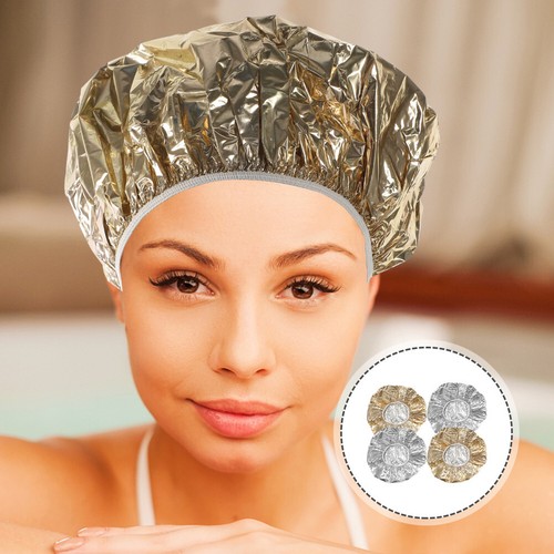 4 Pcs Aluminum Foil Cap Heat Hair for Conditioning Men and Women Deep Dye - Picture 9 of 12