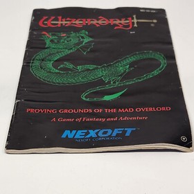 Wizardry Proving Grounds of Mad Overlord Nintendo NES Instruction Manual Only