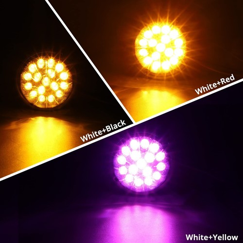 Partsam 1Pc Dual Revolution LED Watermelon Light, Amber Turn Signal and Marke... - Picture 3 of 7