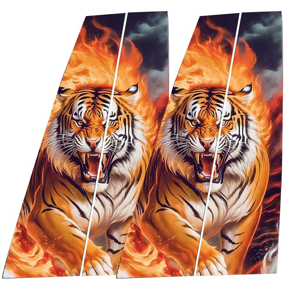 Car Center Pillar Sticker Car Door Pillar Decals Black Wolf Engulfed In sticker eBay