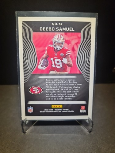 DEEBO SAMUEL SAN FRANCISCO 49ERS NFL PANINI ILLUSIONS 2022 TRADING CARD 89 - Bild 2 von 2