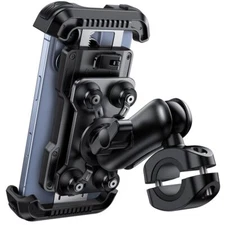 	Lamicall Motorcycle Phone Mount Holder - Dual Vibration Dampener Metal	