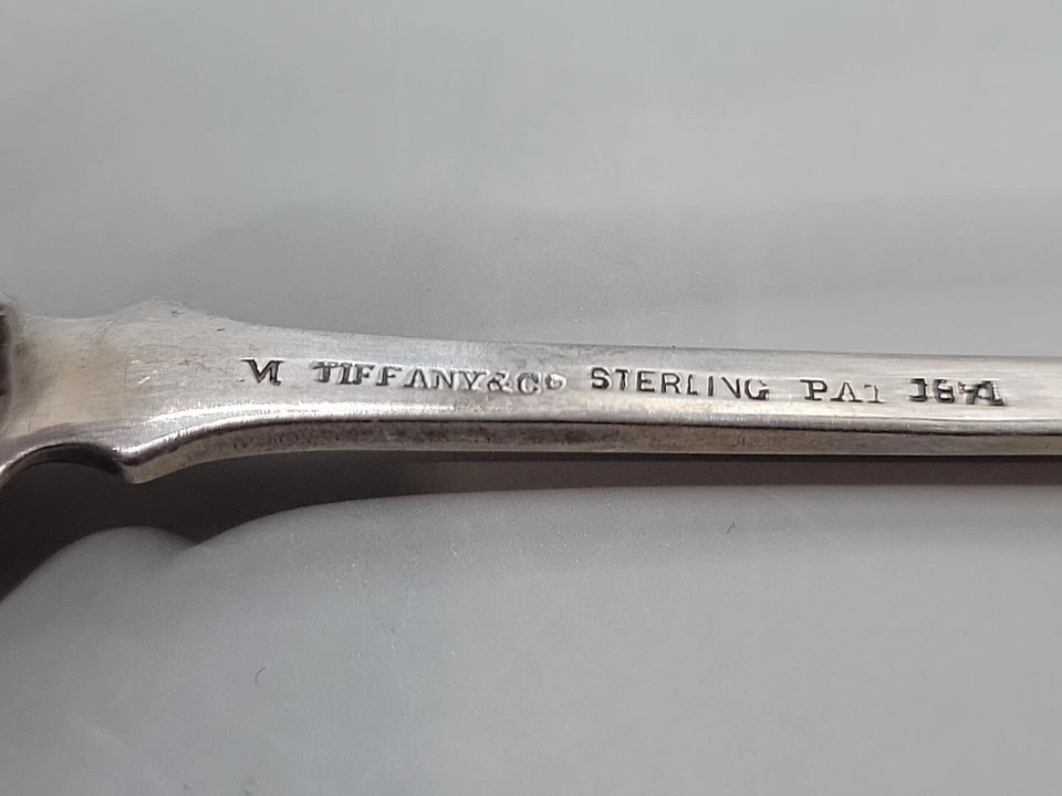 Antique 1871 Tiffany & Co. Sterling Silver Palm Sugar Tongs, 5" Edward C. Moore - Image 2 of 4