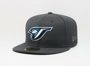 New Era 59fifty Mlb Toronto Blue Jays Gmbird Charcoal Gray Blue Custom Men Cap Ebay