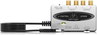 Behringer UCA202 U-Control Ultra low-latency 2 In2 Out USBAudio Interface