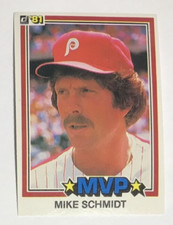 Mike Schmidt 1981 Donruss #590 Portrait Vintage MLB Baseball Card Phillies HOF