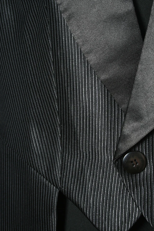 Habit de Cérémonie Homme Costume Carnaval Redingote Fait à la Main Gr. 46-66 - Photo 3/3