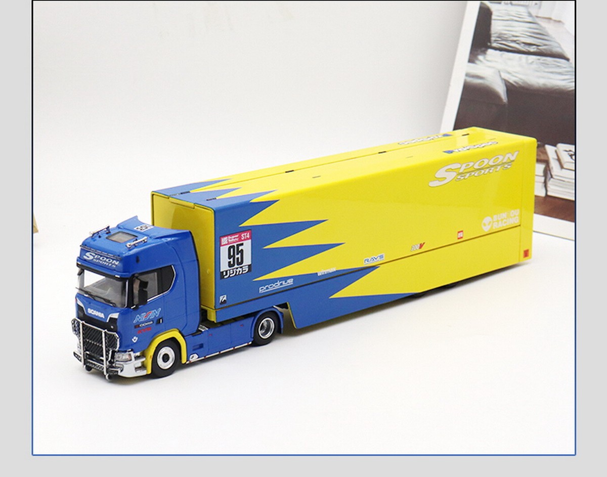KengFai 1/64 Scania V8 730S 4X2 Truck with Trailer Spoon Diecast